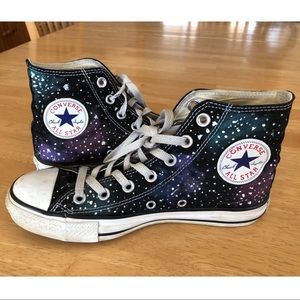 Unisex hand-painted custom galaxy Converse